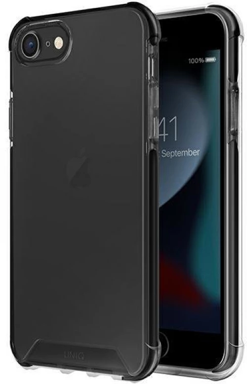 UNIQ etui Combat iPhone SE 2022 / SE 2020 /7/8 czarny/carbon black