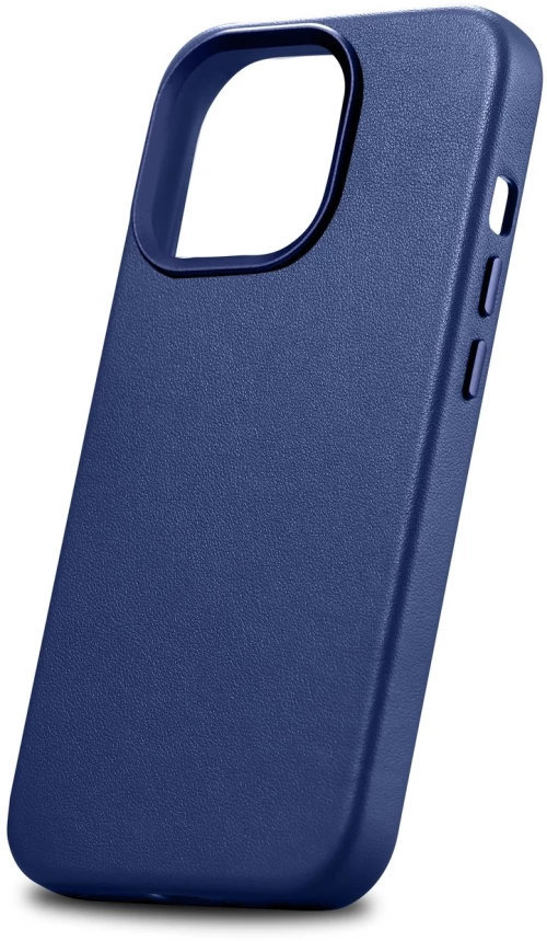 iCarer Case Leather Cover Genuine Leather Case for iPhone 14 Pro Max blue (WMI14220708-BU) (MagSafe compatible)
