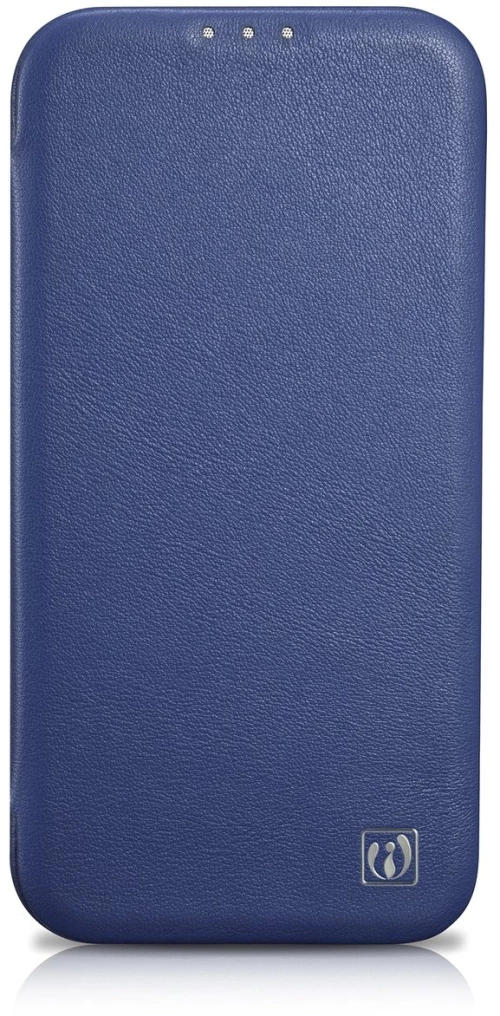 iCarer CE Premium Leather Folio Case iPhone 14 Pro Max Magnetic Flip Leather Folio Case MagSafe Blue (WMI14220716-BU)