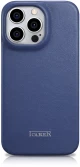 iCarer CE Premium Leather Folio Case iPhone 14 Pro Max Magnetic Flip Leather Folio Case MagSafe Blue (WMI14220716-BU)