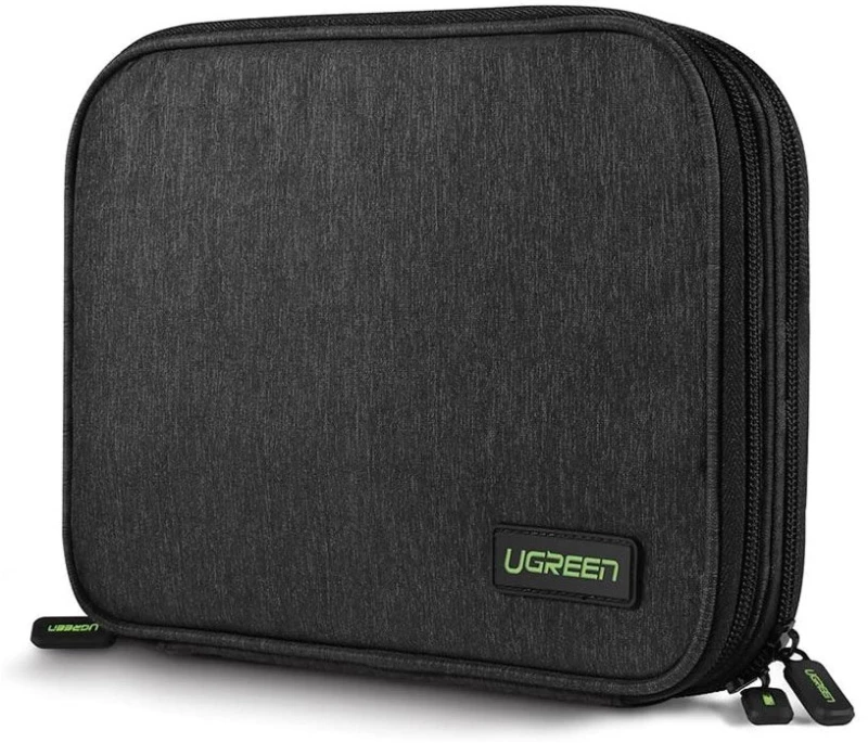Ugreen case hard disk box HDD SSD phone cables accessories 24.5 x 17.5 x 5 cm gray (50147 LP149)
