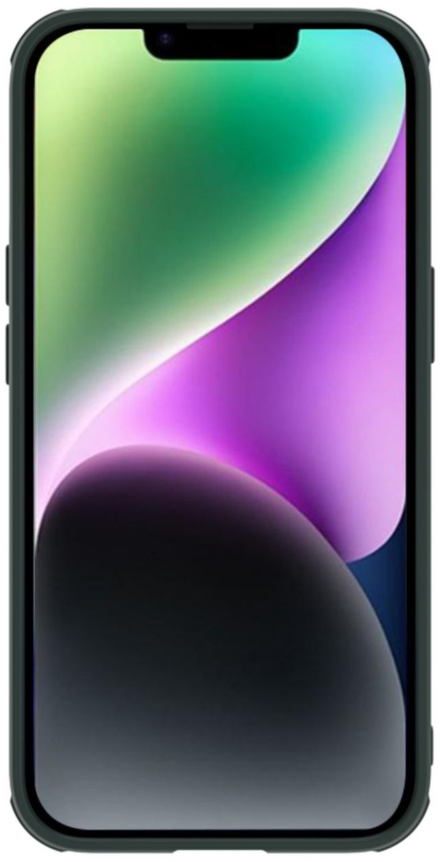 Nillkin Textured S Magnetic Case iPhone 14 Plus MagSafe case with camera cover green