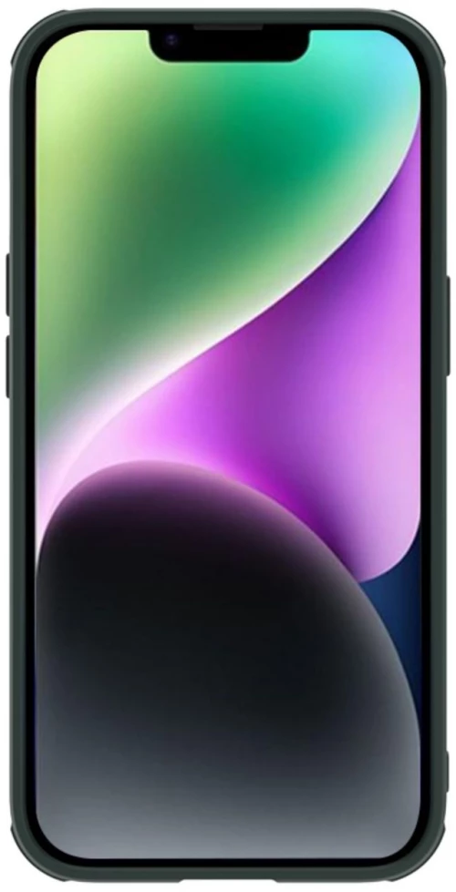 Nillkin Textured S Magnetic Case iPhone 14 Plus MagSafe case with camera cover green