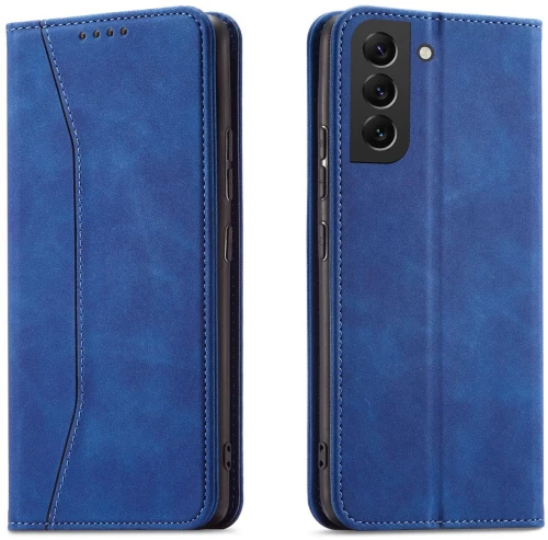 Magnet Fancy Case for Samsung Galaxy S23 Ultra Cover with Flip Wallet Stand Blue