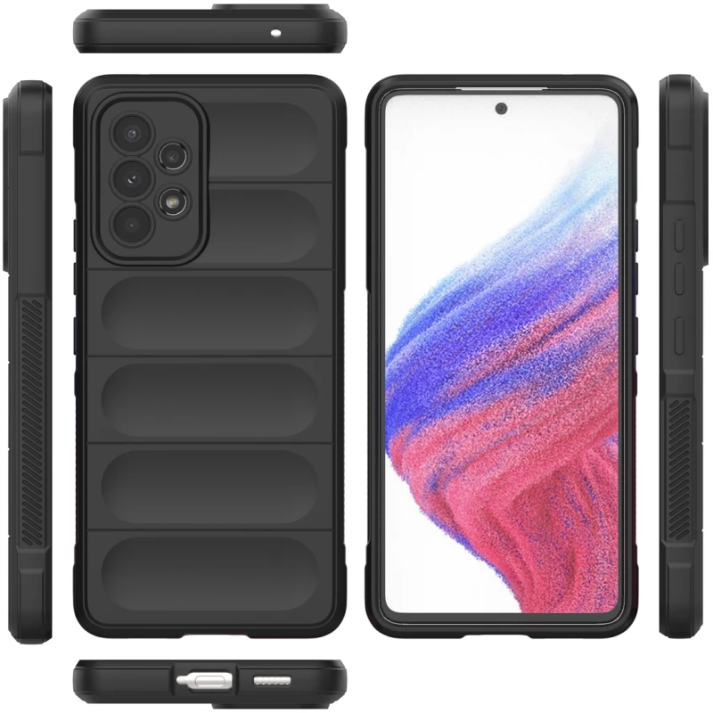 Magic Shield Case for Samsung Galaxy A53 5G flexible armored cover dark blue