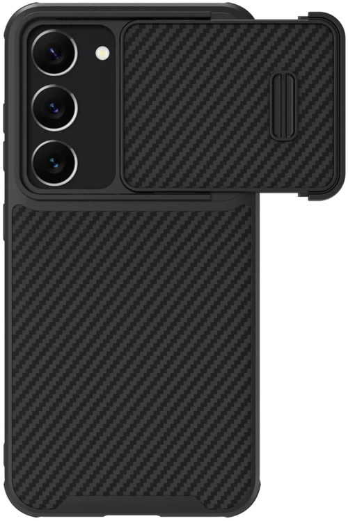 Nillkin Synthetic Fiber S Case for Samsung Galaxy S23+ cover camera cover black