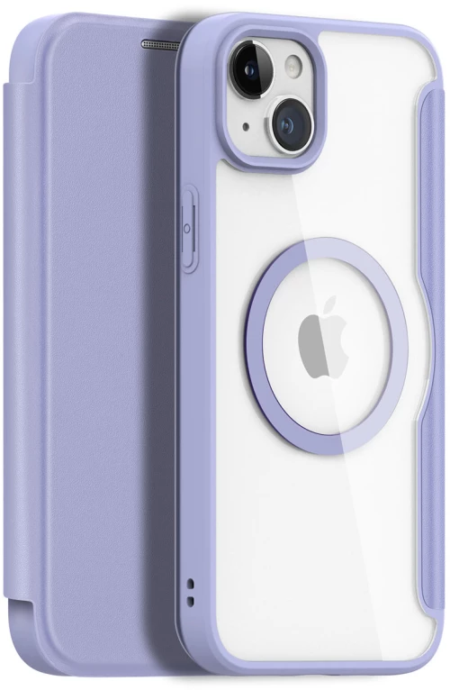 Dux Ducis Skin X Pro Magnetic Flip MagSafe Case iPhone 15 - Purple