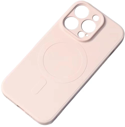 MagSafe Compatible Silicone Case for iPhone 15 Pro Silicone Case - Pink