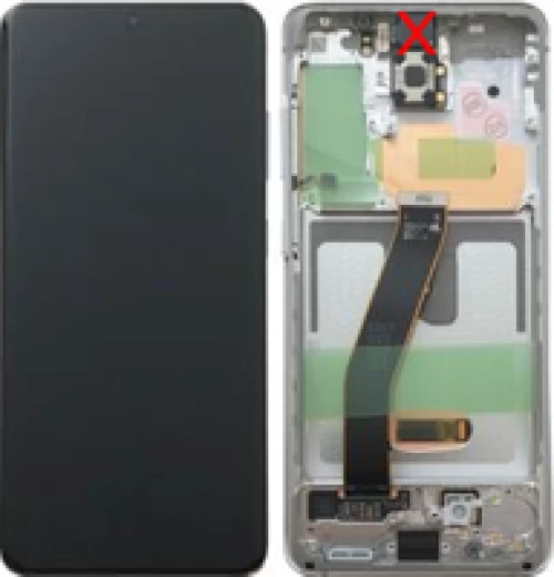 Samsung (GH82-31432B) OLED Touchscreen (excl cam) - Cloud White, Galaxy S20; SM-G981