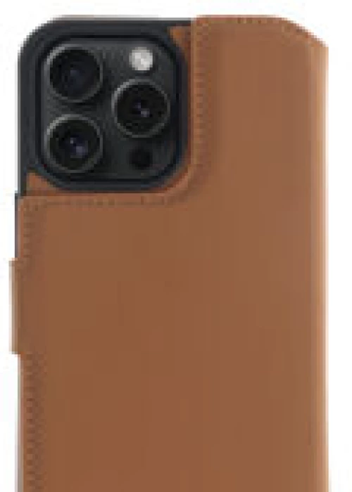 Minim (MM-10453) Minim 2 in 1 Wallet Case - Light Brown, Apple iPhone 15 Pro
