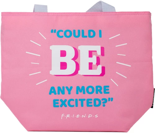 Friends Lunch Bag Pink Quote