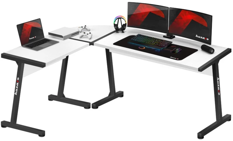 GAMING DESK HUZARO HERO 6.0 WHITE