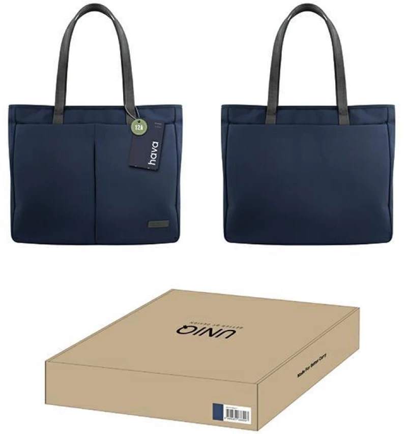 Uniq laptop bag Hava 16" blue/indigo blue RPET