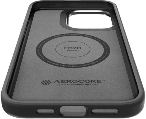 Spigen Enzo Aramid Mag Case with MagSafe for iPhone 15 Pro Max - Matte Black