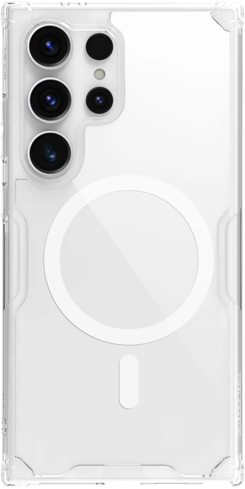 Nillkin Nature Pro armored case with a magnetic ring for Samsung Galaxy S24 Ultra - white