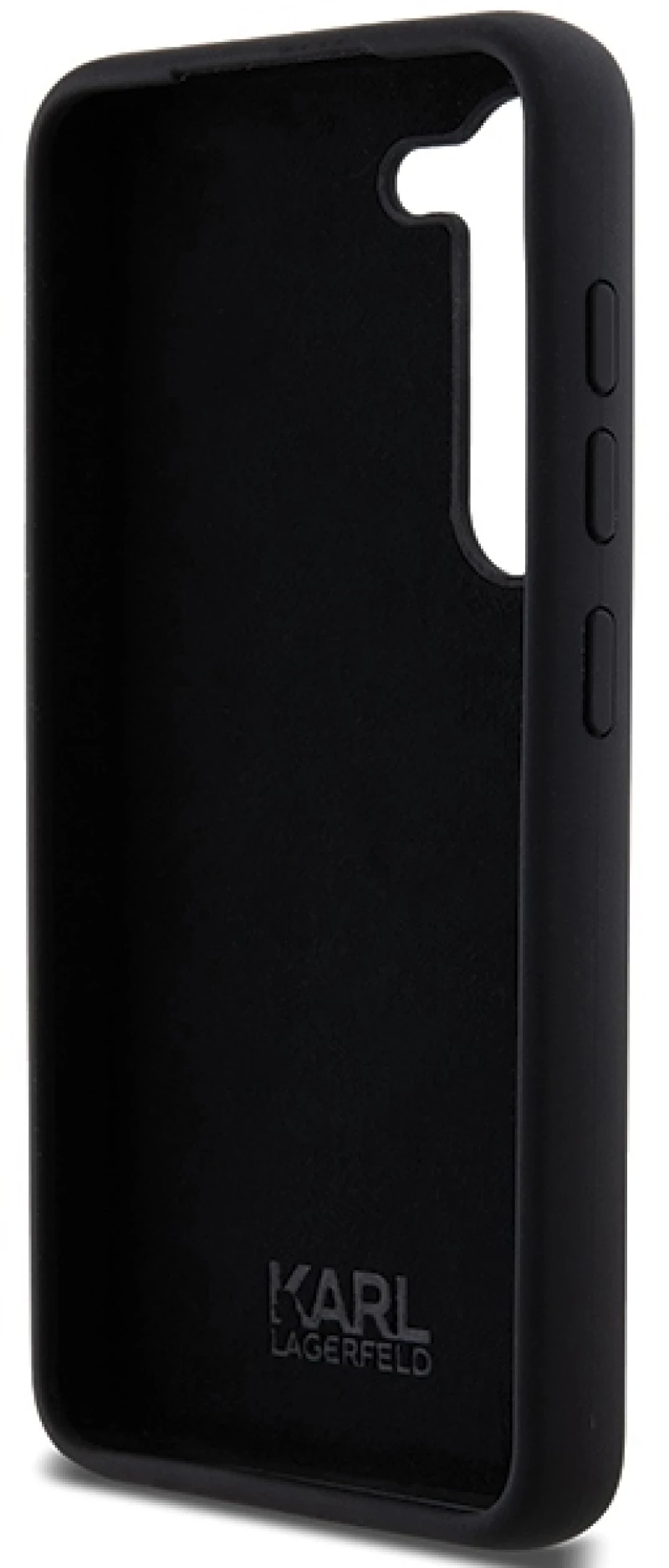 Karl Lagerfeld Silicone Ikonik Metal Pin case for Samsung Galaxy S23 - black