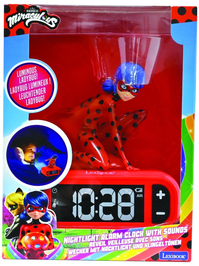 Lexibook - Miraculous Light Character Radio Alarm Clock (RL800MI) / Toys
