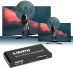 Qoltec 51797 Active HDMI Splitter 2 x HDMI 4K x 2K | 6Gb/s | 60Hz