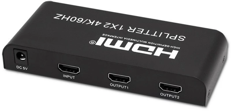 Qoltec 51797 Active HDMI Splitter 2 x HDMI 4K x 2K | 6Gb/s | 60Hz