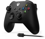 Microsoft Xbox Wireless Controller + USB-C Cable Black Gamepad Analogue / Digital PC, Xbox One, Xbox One S, Xbox One X, Xbox Series S, Xbox Series X