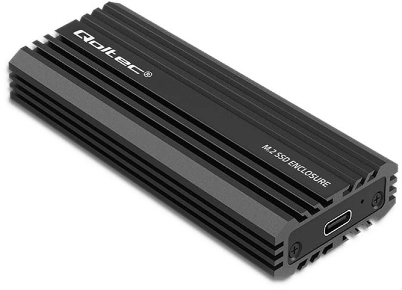 Qoltec 52270 NV2270 enclosure for drive M.2 SSD | SATA | NVMe | USB-C | 2TB