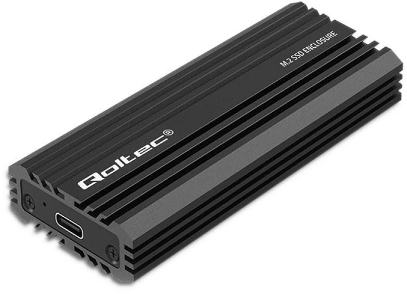 Qoltec 52270 NV2270 enclosure for drive M.2 SSD | SATA | NVMe | USB-C | 2TB