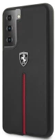 Ferrari FEOSIHCS21MBK S21+ G996 black hardcase Off Track Leather Nylon Stripe