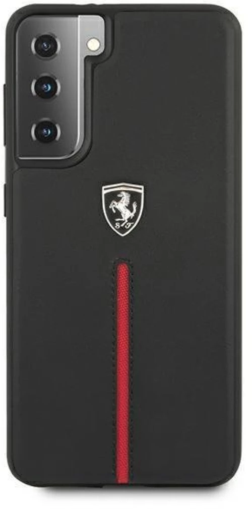 Ferrari FEOSIHCS21MBK S21+ G996 black hardcase Off Track Leather Nylon Stripe