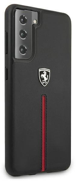 Ferrari FEOSIHCS21MBK S21+ G996 black hardcase Off Track Leather Nylon Stripe