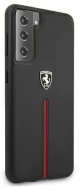 Ferrari FEOSIHCS21MBK S21+ G996 black hardcase Off Track Leather Nylon Stripe