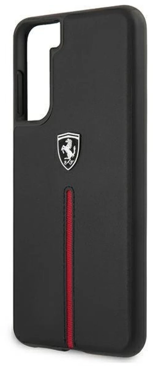 Ferrari FEOSIHCS21MBK S21+ G996 black hardcase Off Track Leather Nylon Stripe