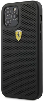 Ferrari FESPEHCP12MBK iPhone 12/12 Pro 6,1" black hardcase On Track Perforated