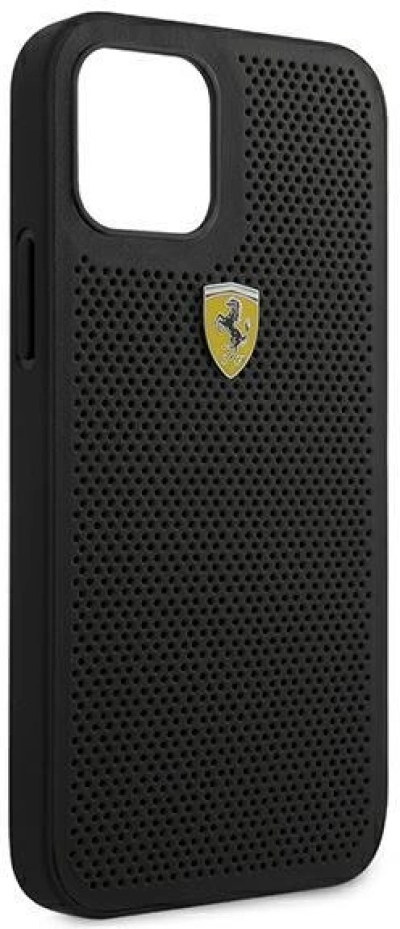 Ferrari FESPEHCP12MBK iPhone 12/12 Pro 6,1" black hardcase On Track Perforated