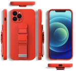 Rope case gel TPU airbag case cover with lanyard for iPhone 13 Pro blue