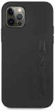 AMG AMHCP12LDOLBK iPhone 12 Pro Max 6,7" black hardcase Leather Hot Stamped