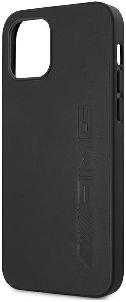 AMG AMHCP12LDOLBK iPhone 12 Pro Max 6,7" black hardcase Leather Hot Stamped