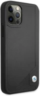Case BMW BMHCP12LRCDPK iPhone 12 Pro Max 6.7 black / black hardcase Leather Deboss