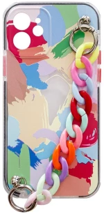 Color Chain Case gel flexible elastic case cover with a chain pendant for Xiaomi Redmi Note 10 / Redmi Note 10S multicolour  (4)