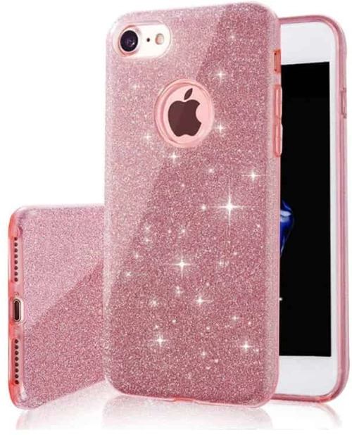 Glitter 3in1 case for Xiaomi Redmi Note 10 4G / 10S pink