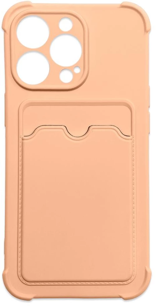 Card Armor Case cover for iPhone 13 mini card wallet Air Bag armored housing pink