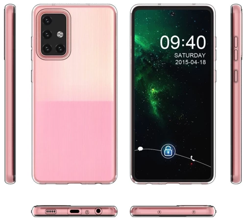 Gel case cover for Ultra Clear 0.5mm Samsung Galaxy A73 transparent