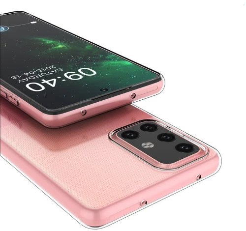 Gel case cover for Ultra Clear 0.5mm Samsung Galaxy A73 transparent