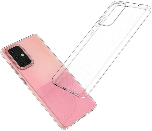 Gel case cover for Ultra Clear 0.5mm Samsung Galaxy A73 transparent