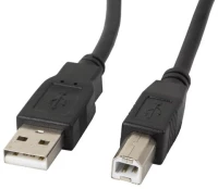 Lanberg CA-USBA-10CC-0050-BK USB cable 5 m USB 2.0 USB B Black