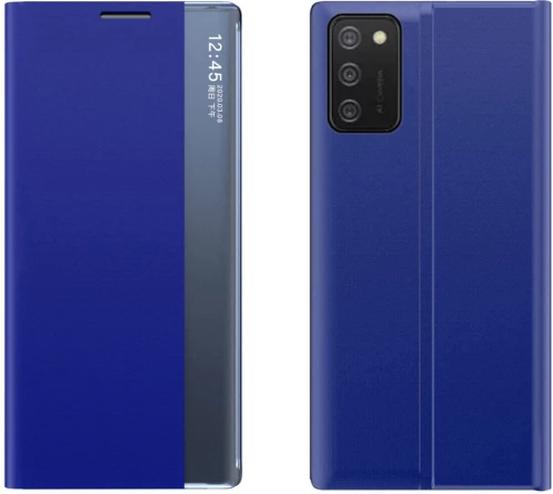 New Sleep Case cover with a stand function for Samsung Galaxy A03s (166.5) blue