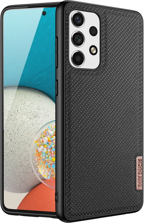 Dux Ducis Fino case cover, nylon material Samsung Galaxy A73 black