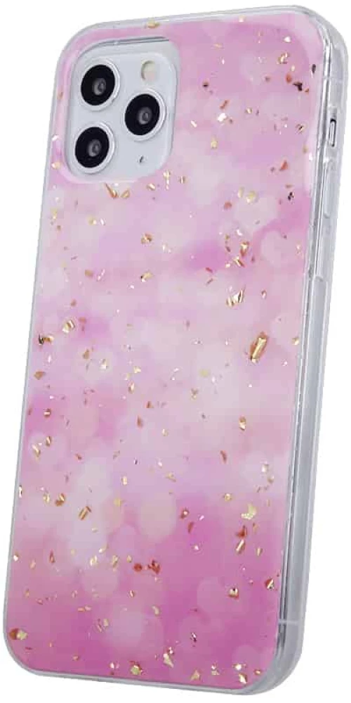 Gold Glam case for Samsung Galaxy S22 pink