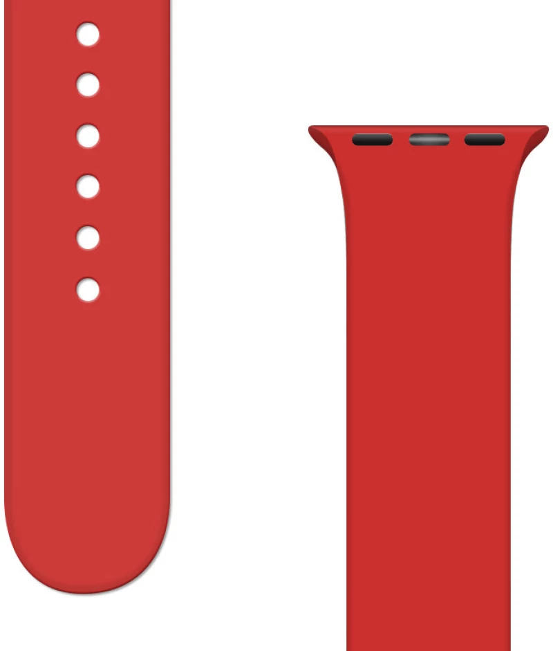 Silicone Strap APS Silicone Watch Band 8/7/6/5/4/3/2 / SE (41/40 / 38mm) Strap Watchband Red