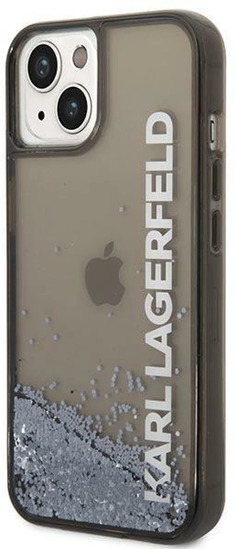 Karl Lagerfeld KLHCP14SLCKVK iPhone 14 6.1 "black / black hardcase Liquid Glitter Elong