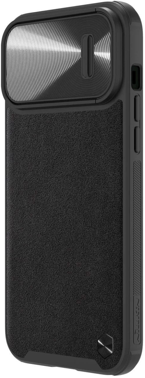 Nillkin CamShield Leather S Case iPhone 14 Pro Max cover with camera cover black